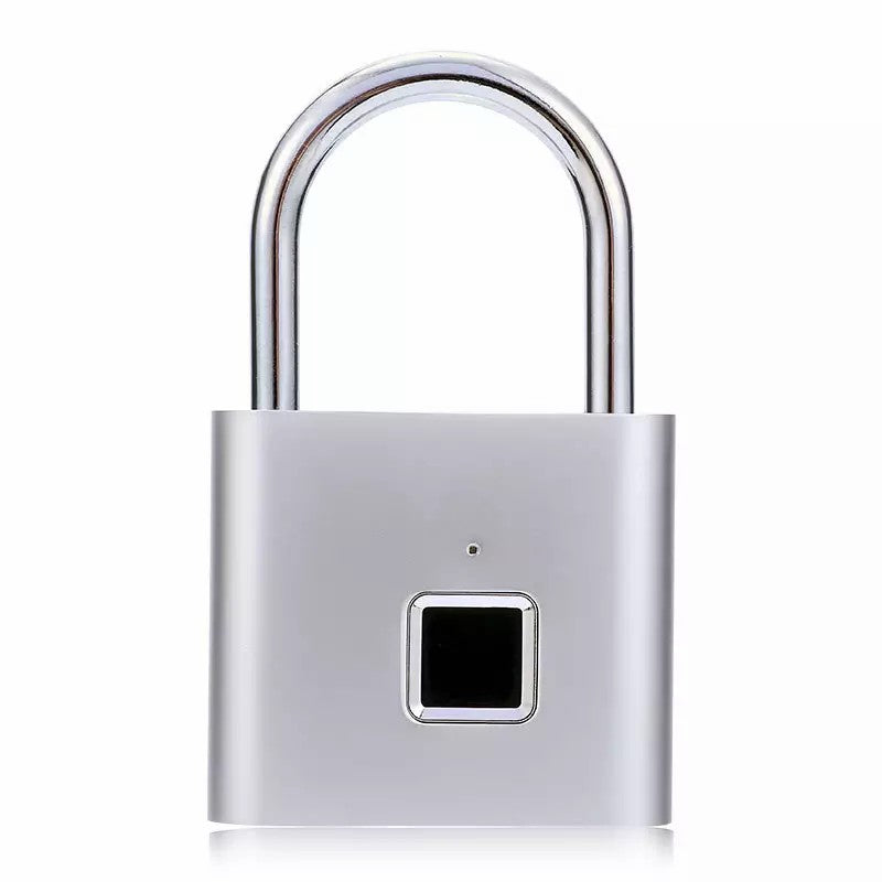 Compact Smart Fingerprint Padlock - Waterproof, Keyless Security, USB rechargeable, aluminium léger - Idéal pour les bagages, valises et sacs à dos