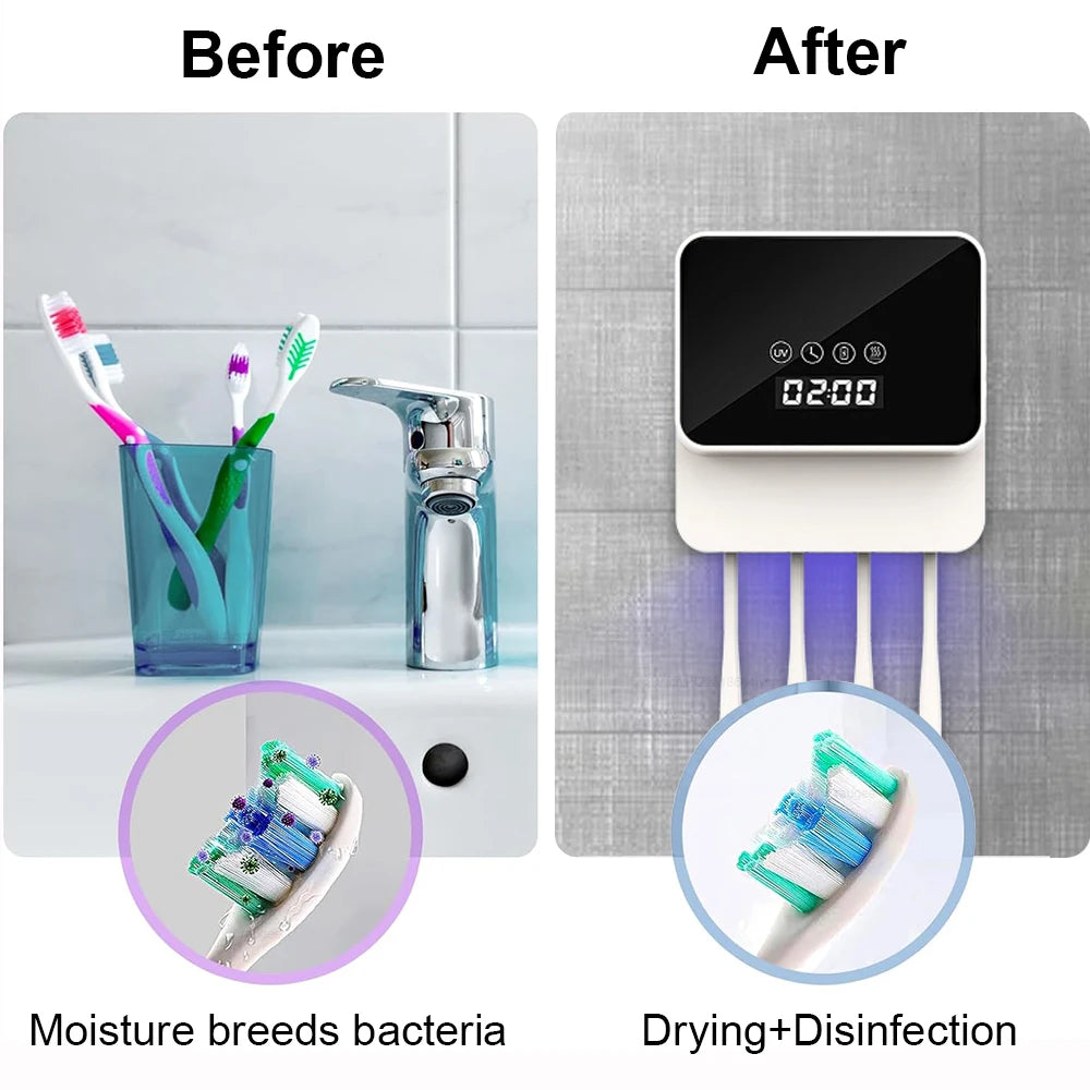 Sanitizer des brosses à dents