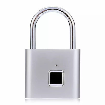 Compact Smart Fingerprint Padlock - Waterproof, Keyless Security, USB rechargeable, aluminium léger - Idéal pour les bagages, valises et sacs à dos