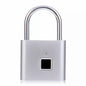 Compact Smart Fingerprint Padlock - Waterproof, Keyless Security, USB rechargeable, aluminium léger - Idéal pour les bagages, valises et sacs à dos