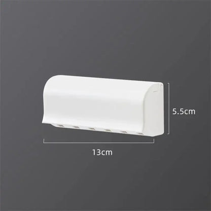 Nouveau porte-brosse à dents de salle de bain, support mural pour dentifrice, porte-brosse à dents sans punch, accessoires de salle de bain