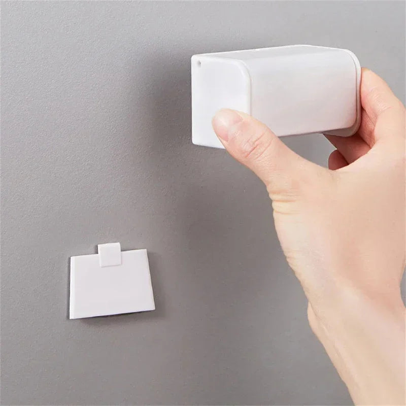 Nouveau porte-brosse à dents de salle de bain, support mural pour dentifrice, porte-brosse à dents sans punch, accessoires de salle de bain