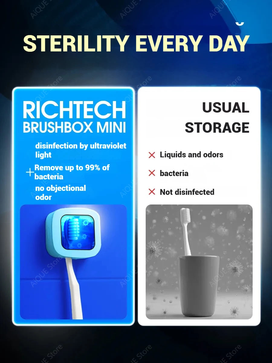 Mini stérilisateur de brosse à dents portable
