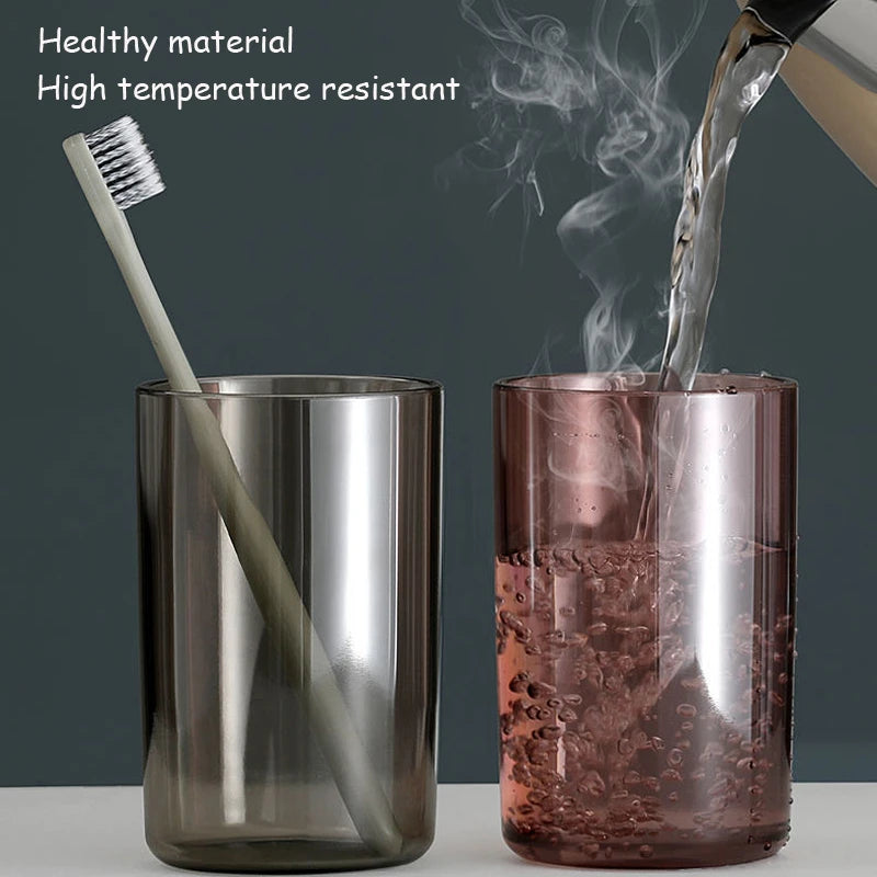 Organisateur de support de brosse à dents de salle de bain avec presse-dentifrice à tasse.