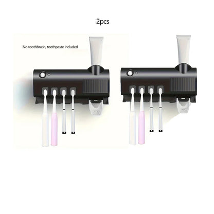 Désinfectant pour brosse à dents avec dentifrice automatique