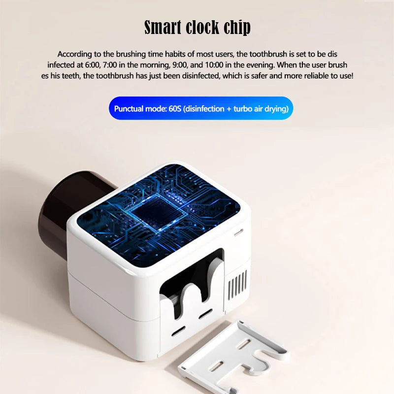 Brosse à dents à écran intelligent avec support LED