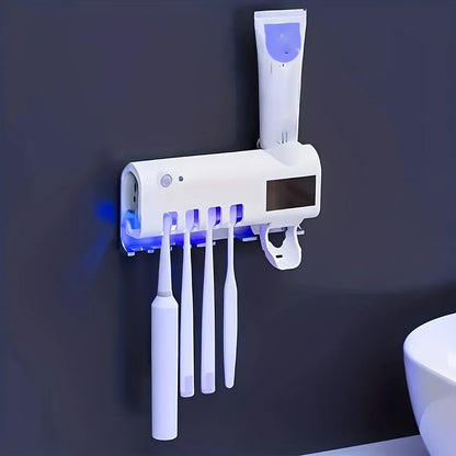 Désinfectant pour brosse à dents avec dentifrice automatique