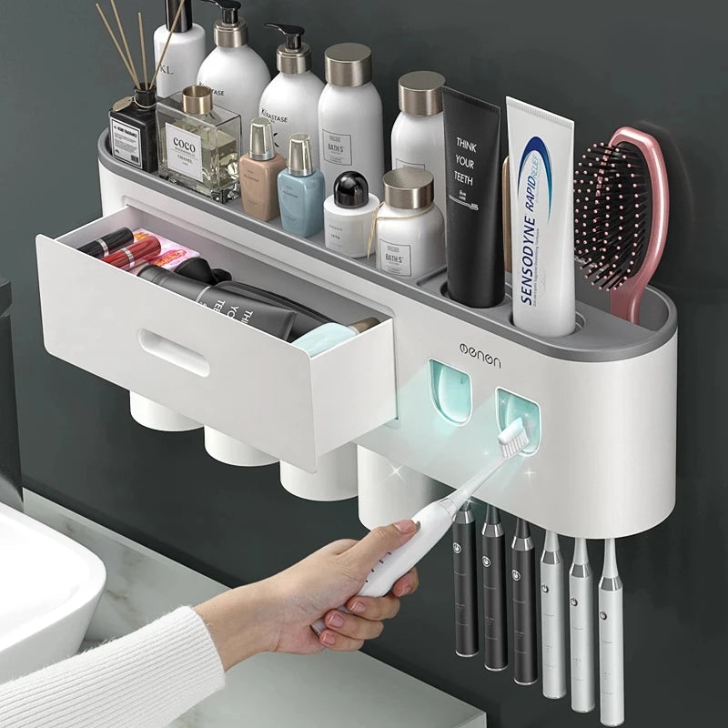 Support de rangement magnétique pour brosse à dents