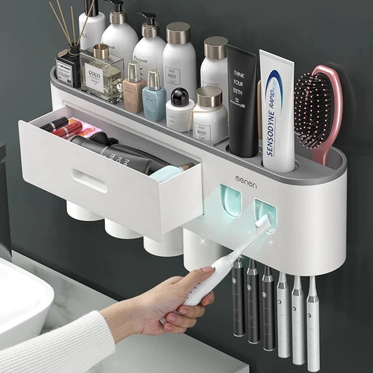 Support de rangement magnétique pour brosse à dents