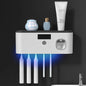 Distributeur de dentifrice et support avec 5 emplacements pour brosse à dents