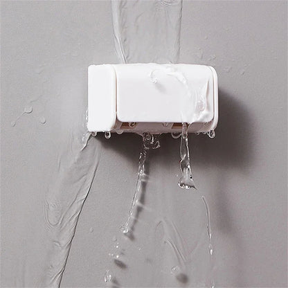 Nouveau porte-brosse à dents de salle de bain, support mural pour dentifrice, porte-brosse à dents sans punch, accessoires de salle de bain