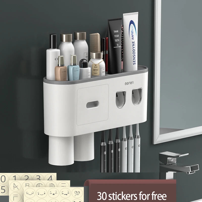 Support de rangement magnétique pour brosse à dents