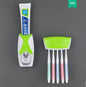 Distributeur de dentifrice automatique à montage mural Support de brosse à dents anti-poussière Accessoires de salle de bain Set Squeezer
