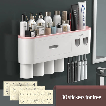 Support de rangement magnétique pour brosse à dents